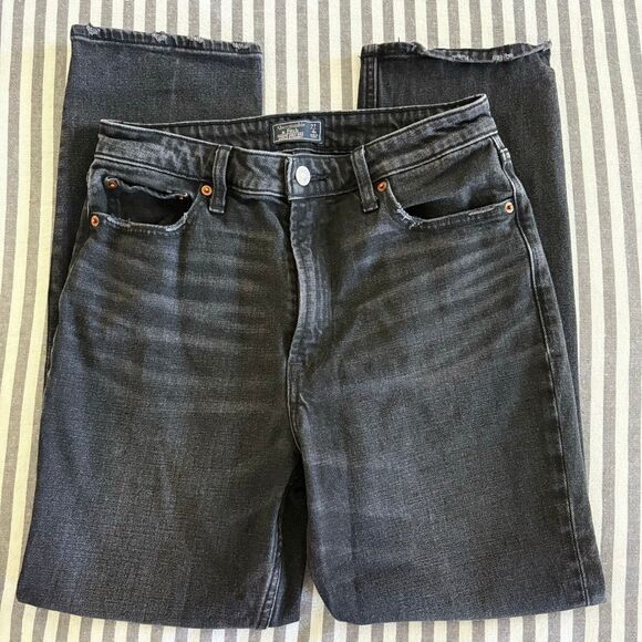 Abercrombie & Fitch Simone High Rise Ankle Straight Jeans Size 27/4R - Picture 1 of 5